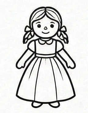 a drawing of a girl in a dress 7.webp